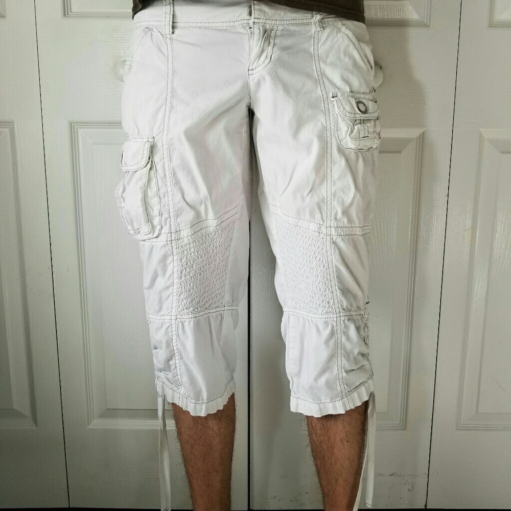 DKNY White Activewear Shorts